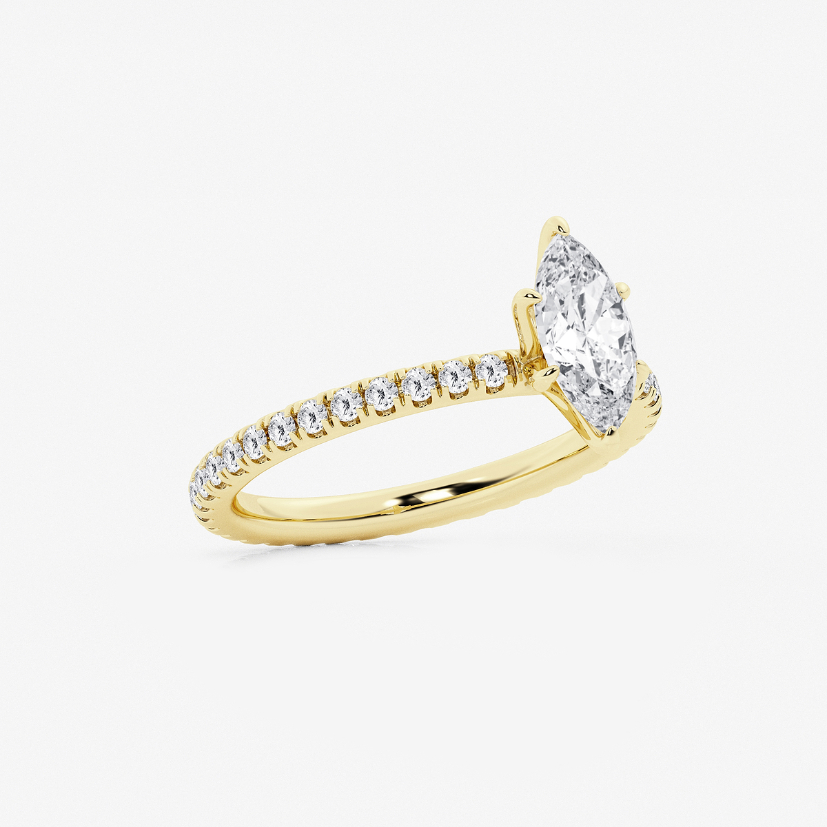 Additional Image 1 for  1 1/2 ctw Marquise Lab Grown Diamond Eternity Engagement Ring