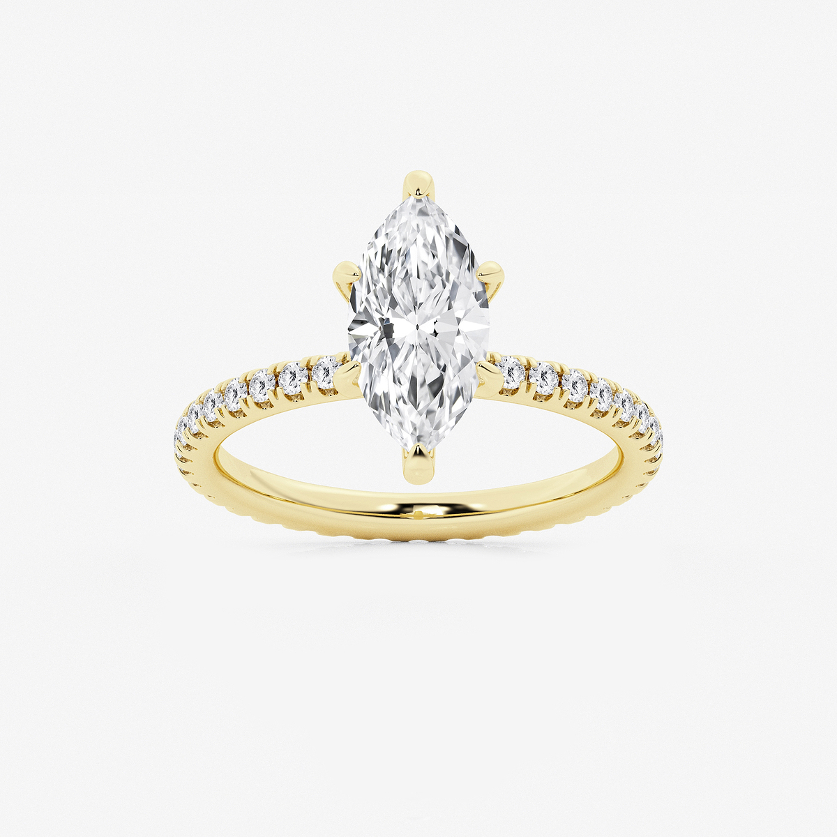 2 1/2 ctw Marquise Lab Grown Diamond Eternity Engagement Ring