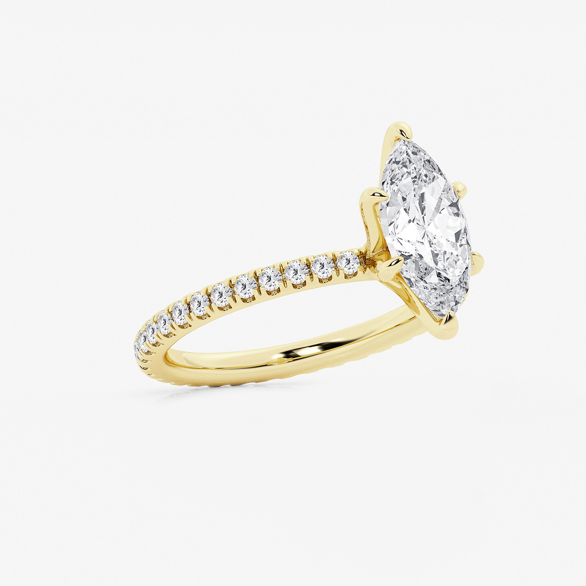 Additional Image 1 for  2 1/2 ctw Marquise Lab Grown Diamond Eternity Engagement Ring