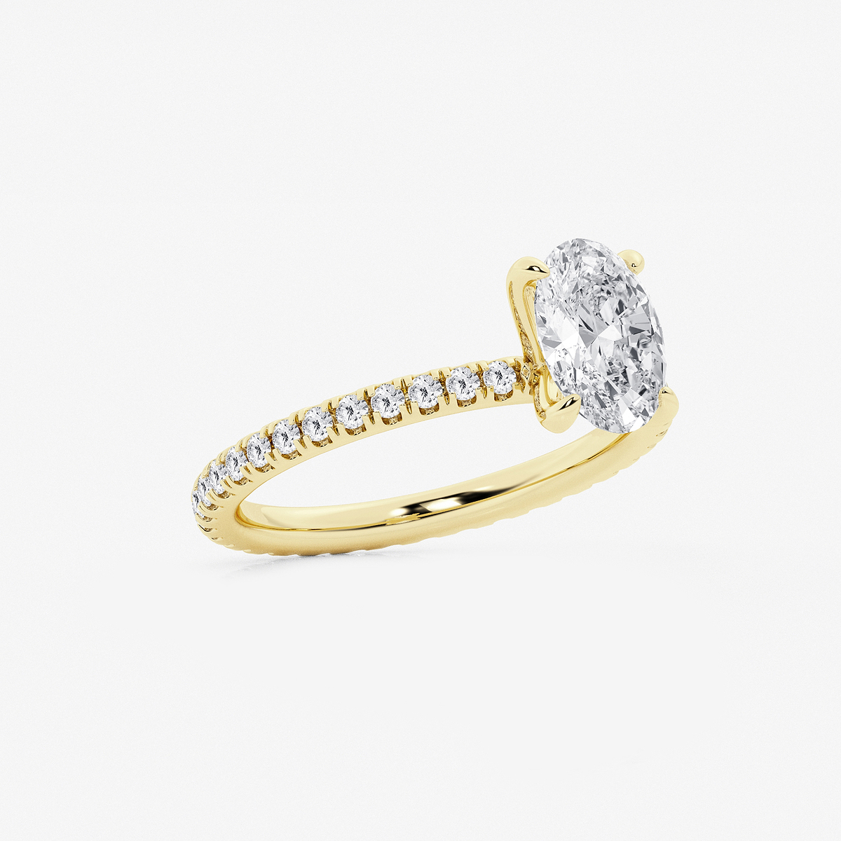 Additional Image 1 for  2 ctw Oval Lab Grown Diamond Eternity Engagement Ring