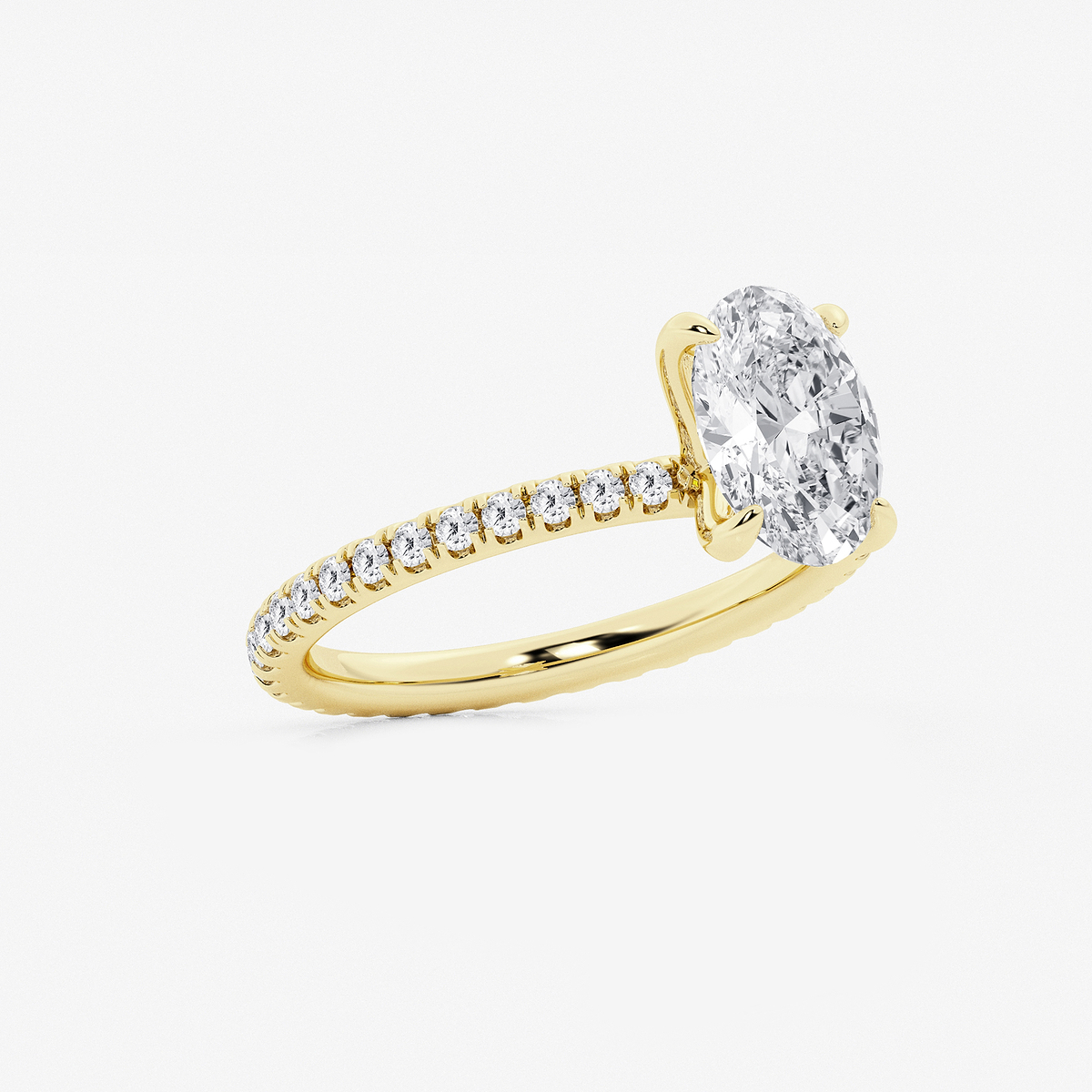 Additional Image 1 for  2 1/2 ctw Oval Lab Grown Diamond Eternity Engagement Ring
