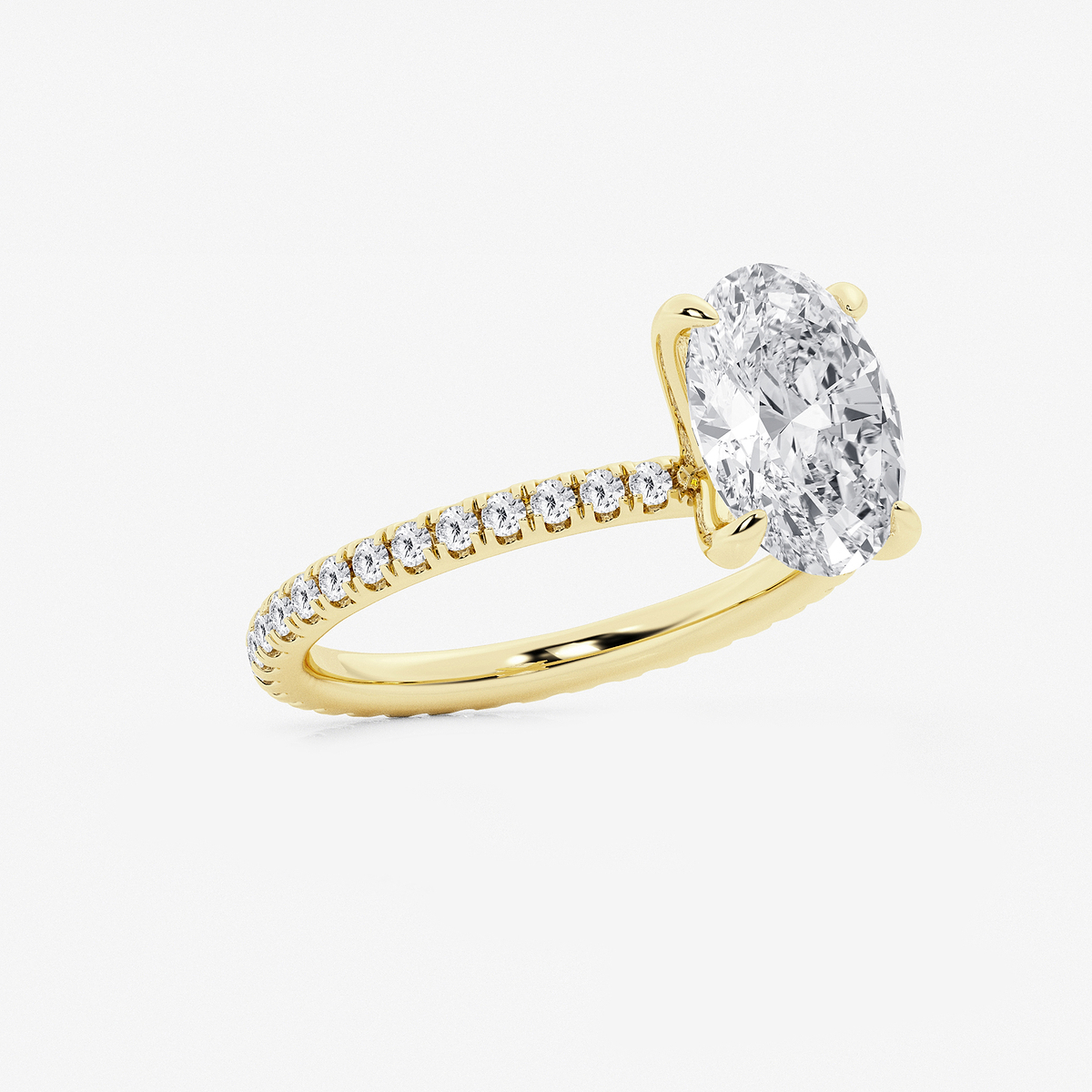 Additional Image 1 for  3 ctw Oval Lab Grown Diamond Eternity Engagement Ring
