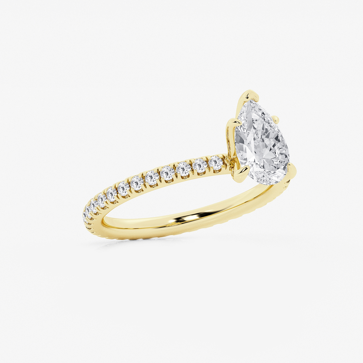Additional Image 1 for  2 ctw Pear Lab Grown Diamond Eternity Engagement Ring