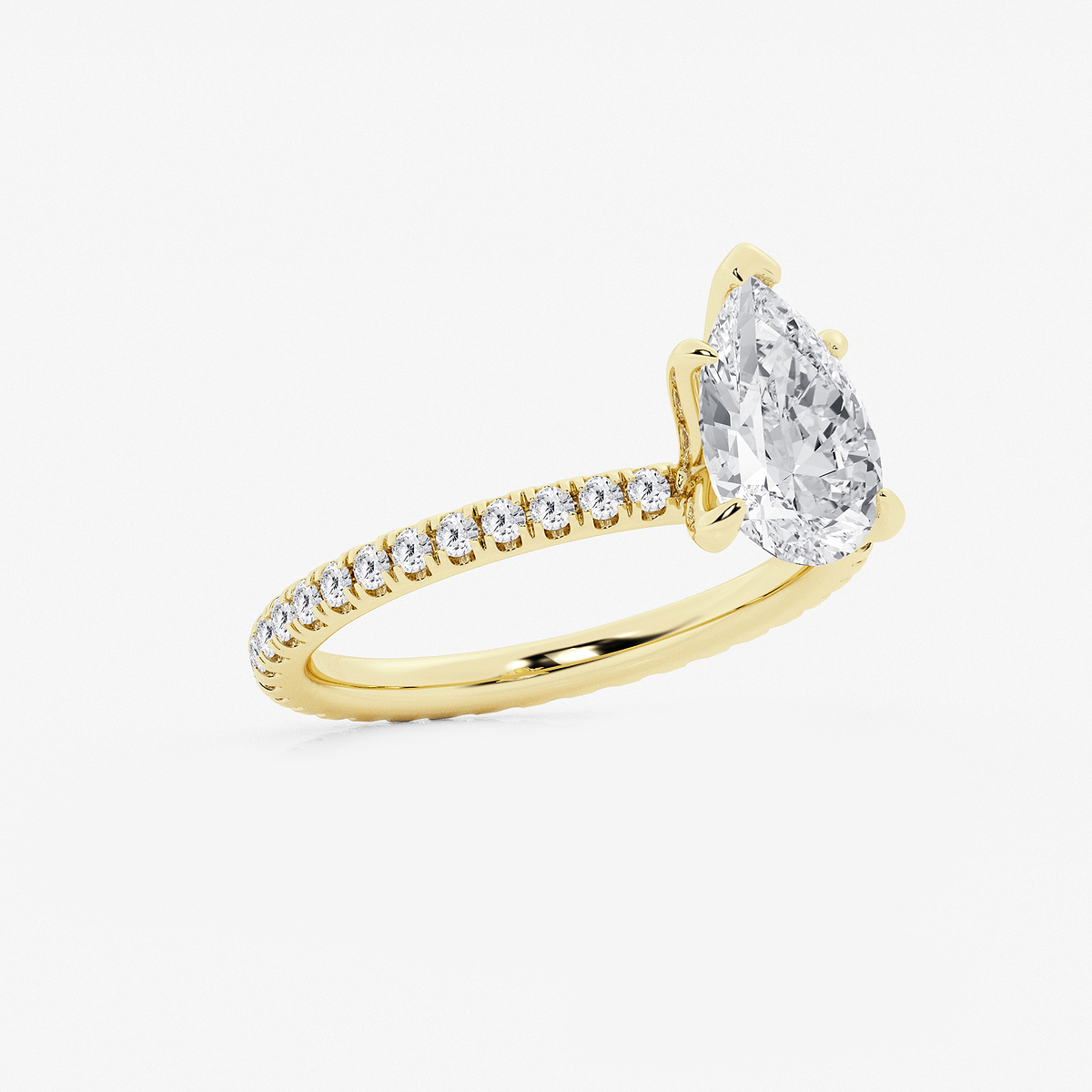 Additional Image 1 for  2 1/2 ctw Pear Lab Grown Diamond Eternity Engagement Ring