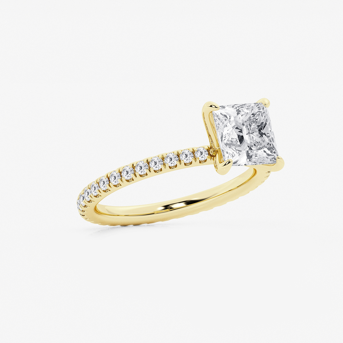 Additional Image 1 for  2 1/2 ctw Princess Lab Grown Diamond Eternity Engagement Ring