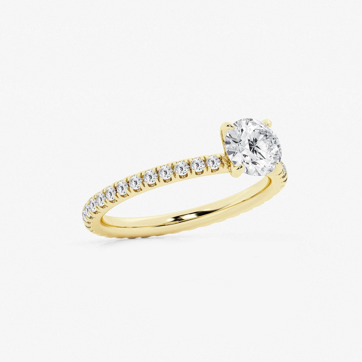 Additional Image 1 for  1 1/2 ctw Round Lab Grown Diamond Eternity Engagement Ring