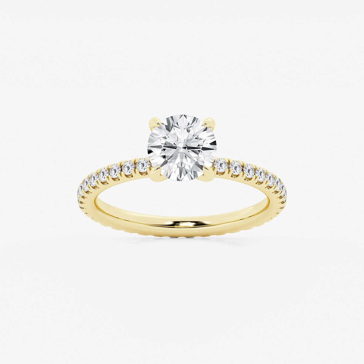 2 ctw Round Lab Grown Diamond Eternity Engagement Ring