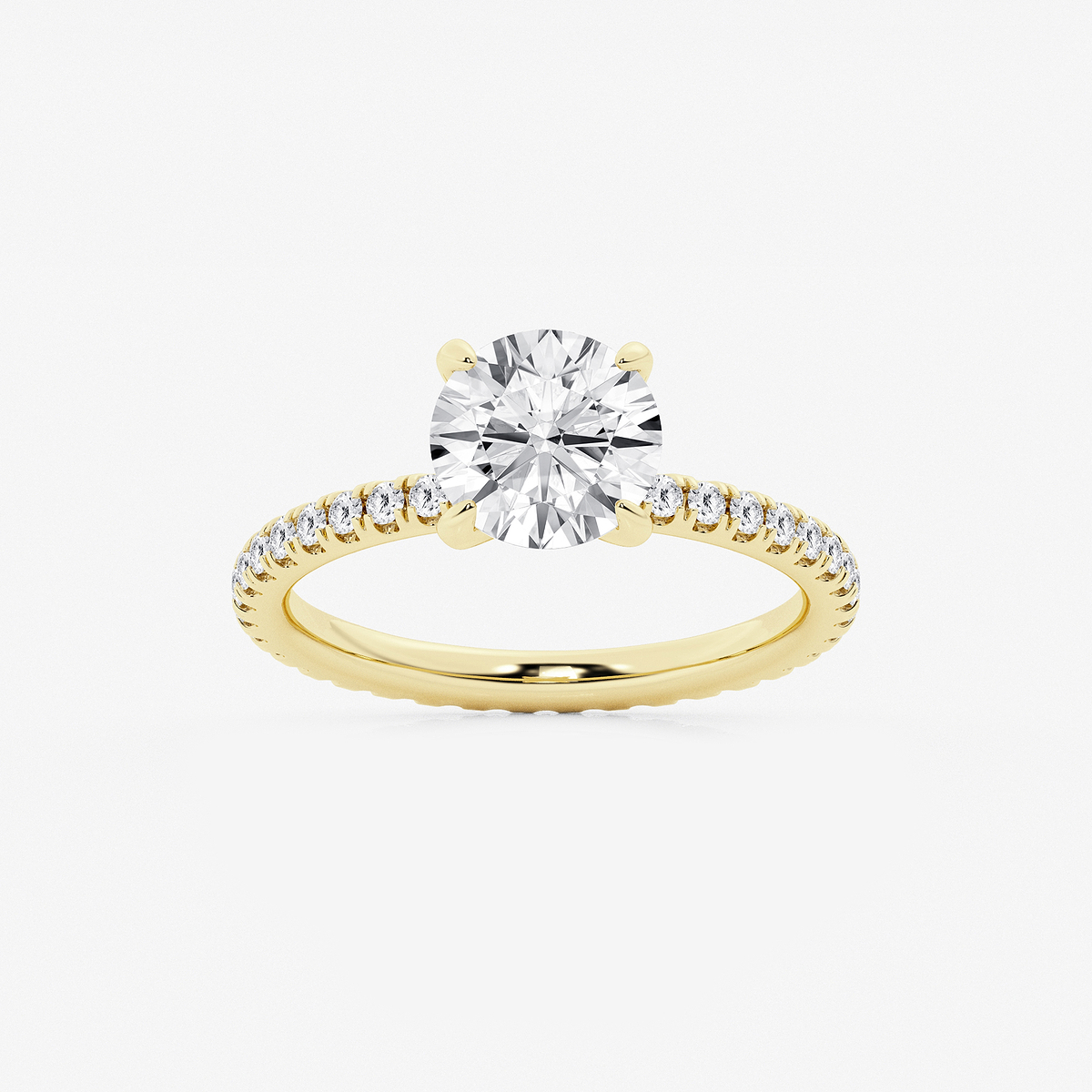 2 1/2 ctw Round Lab Grown Diamond Eternity Engagement Ring