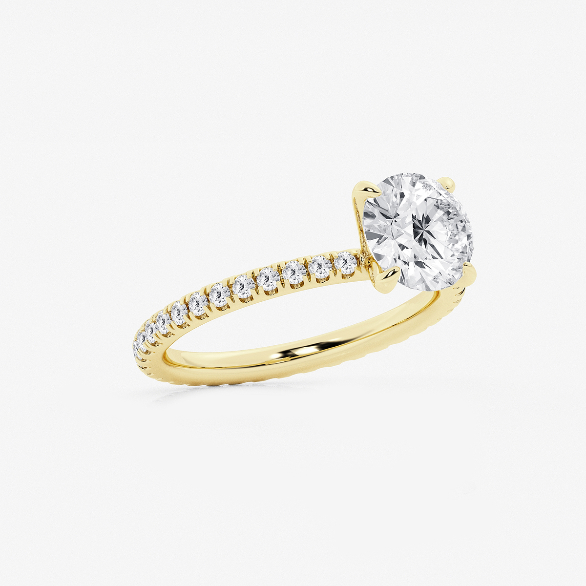 Additional Image 1 for  2 1/2 ctw Round Lab Grown Diamond Eternity Engagement Ring
