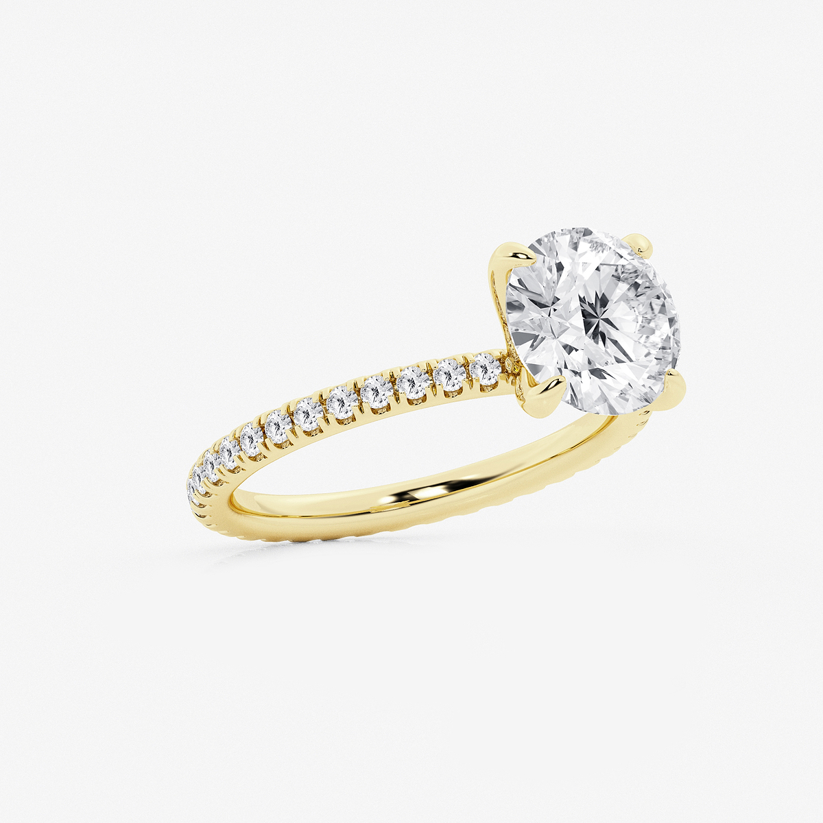 Additional Image 1 for  3 ctw Round Lab Grown Diamond Eternity Engagement Ring