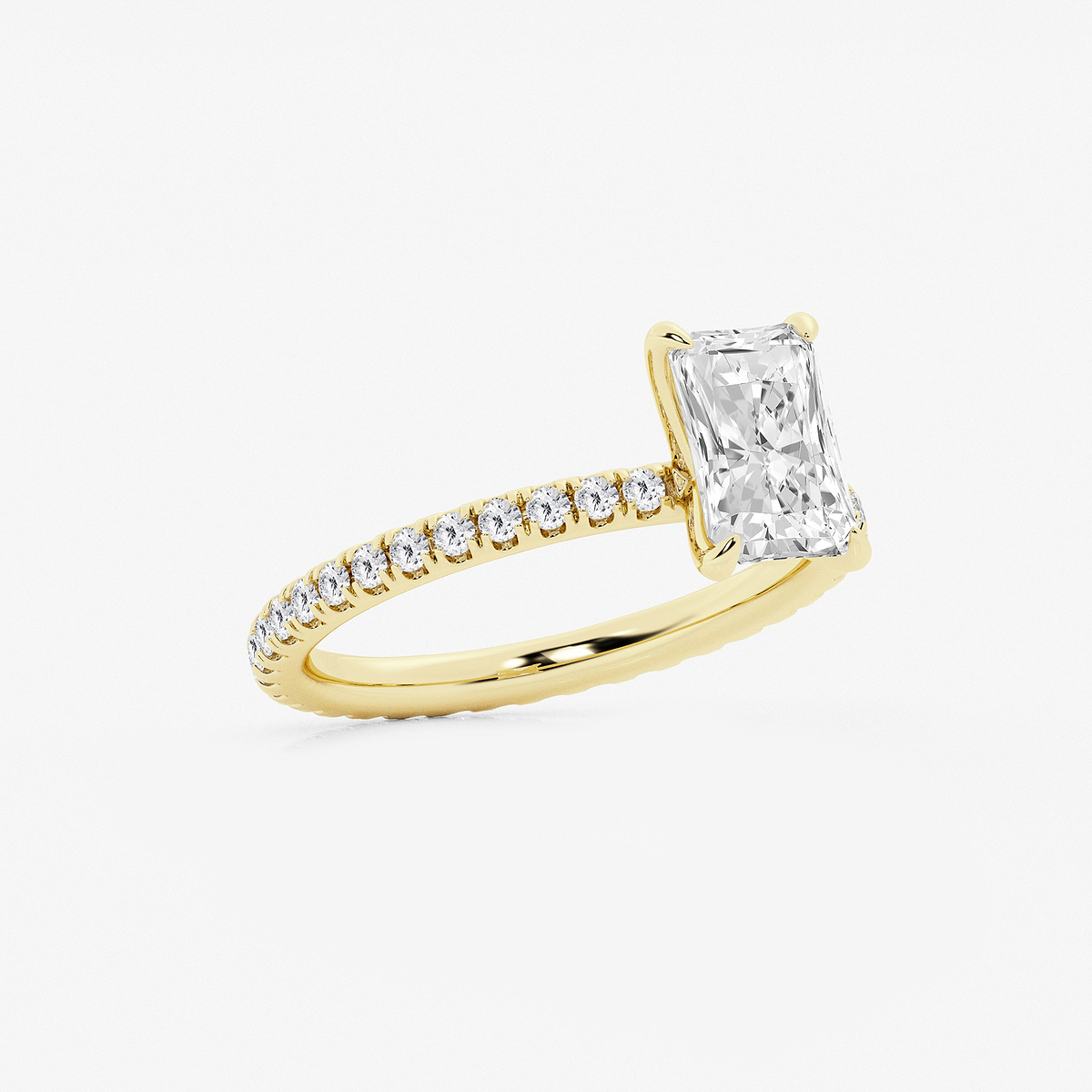 Additional Image 1 for  2 ctw Radiant Lab Grown Diamond Eternity Engagement Ring