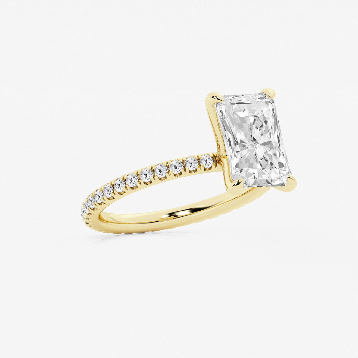Additional Image 1 for  3 ctw Radiant Lab Grown Diamond Eternity Engagement Ring