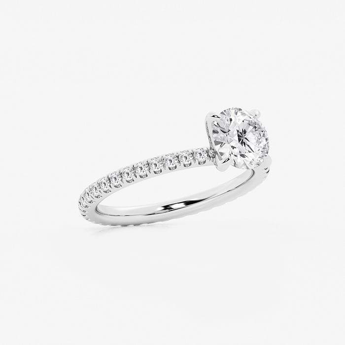 2 ctw Round Lab Grown Diamond Eternity Engagement Ring