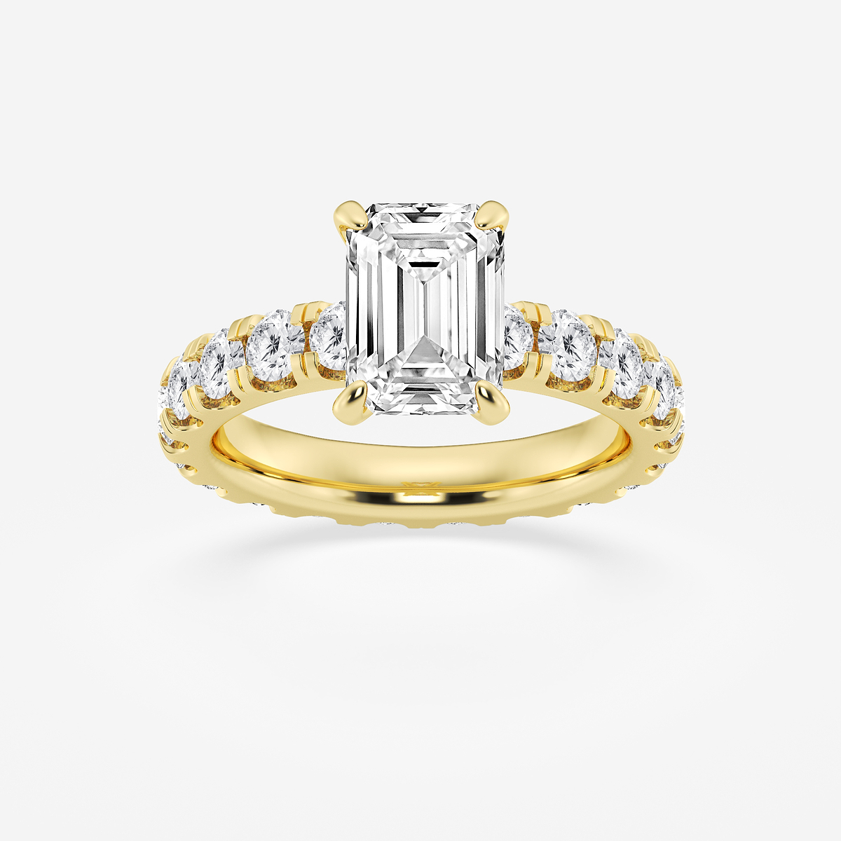 Ashley 1/10 ctw Emerald Lab Grown Diamond Eternity Solitaire