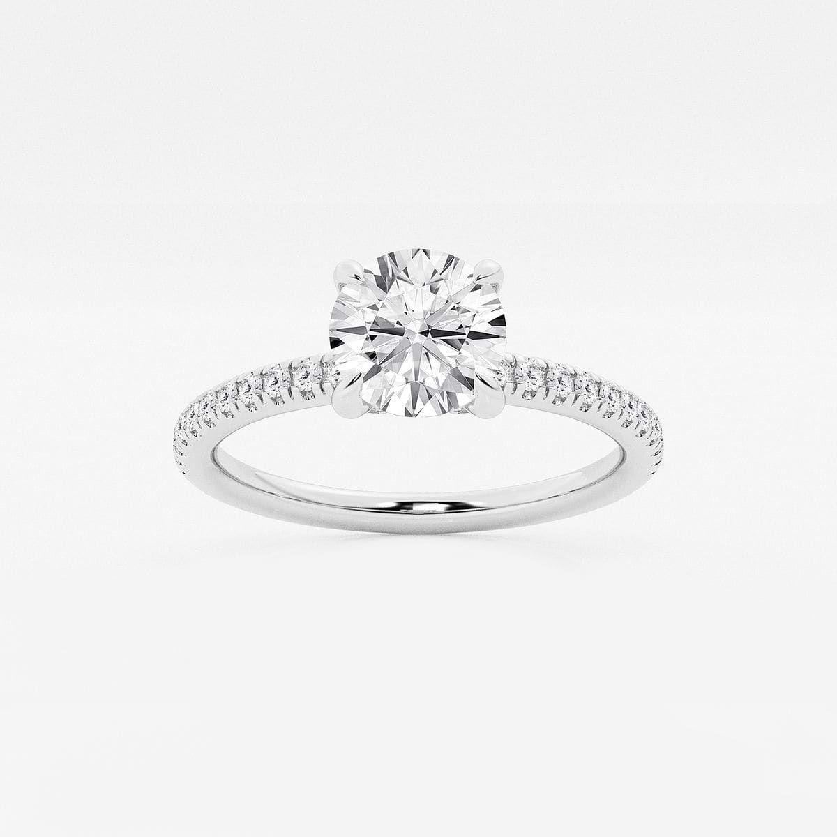 Petite pave engagement ring discount