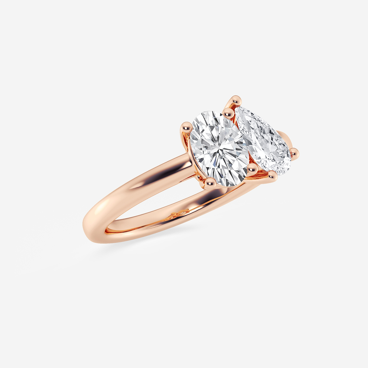 Additional Image 1 for  2 ctw Toi Et Moi Pear and Oval Engagement Ring
