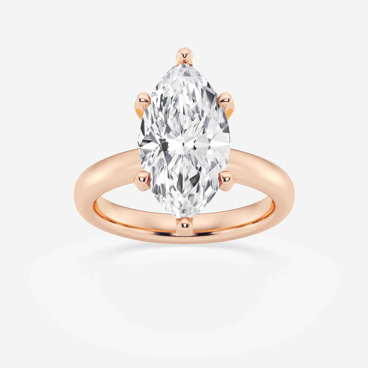 4 ctw Marquise Lab Grown Diamond Classic Solitaire Engagement Ring