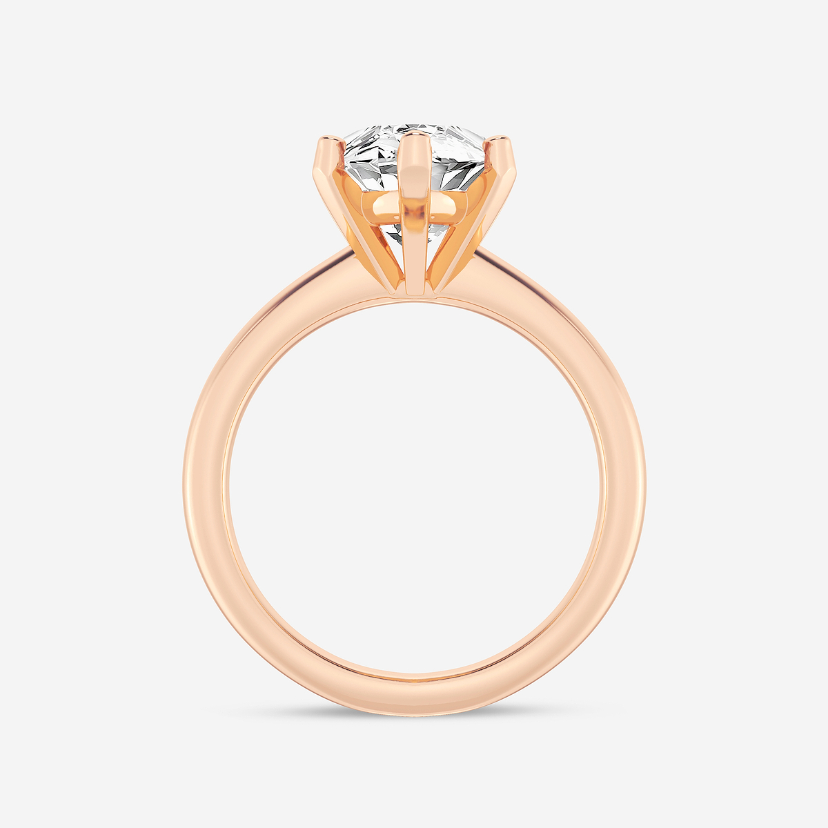 Additional Image 1 for  4 ctw Marquise Lab Grown Diamond Classic Solitaire Engagement Ring