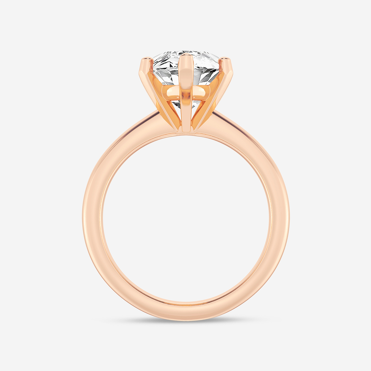 Additional Image 1 for  5 ctw Marquise Lab Grown Diamond Classic Solitaire Engagement Ring