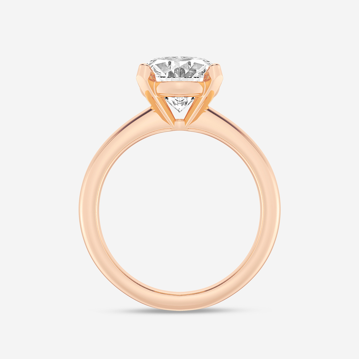 Additional Image 1 for  4 ctw Oval Lab Grown Diamond Classic Solitaire Engagement Ring