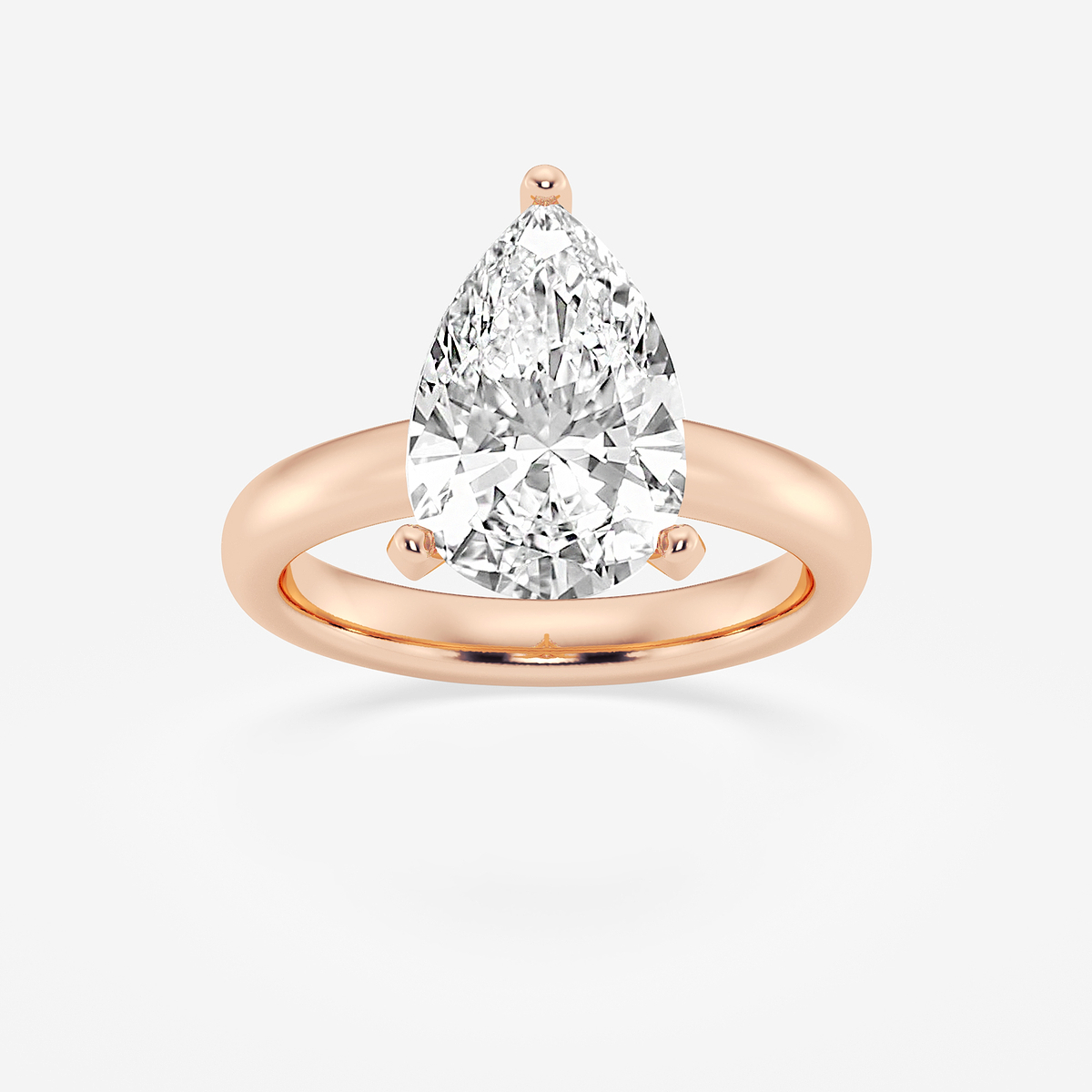 4 ctw Pear Lab Grown Diamond Classic Solitaire Engagement Ring