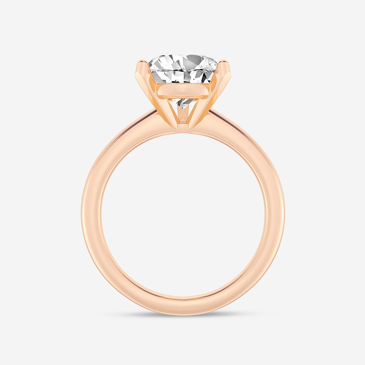 Additional Image 1 for  4 ctw Pear Lab Grown Diamond Classic Solitaire Engagement Ring