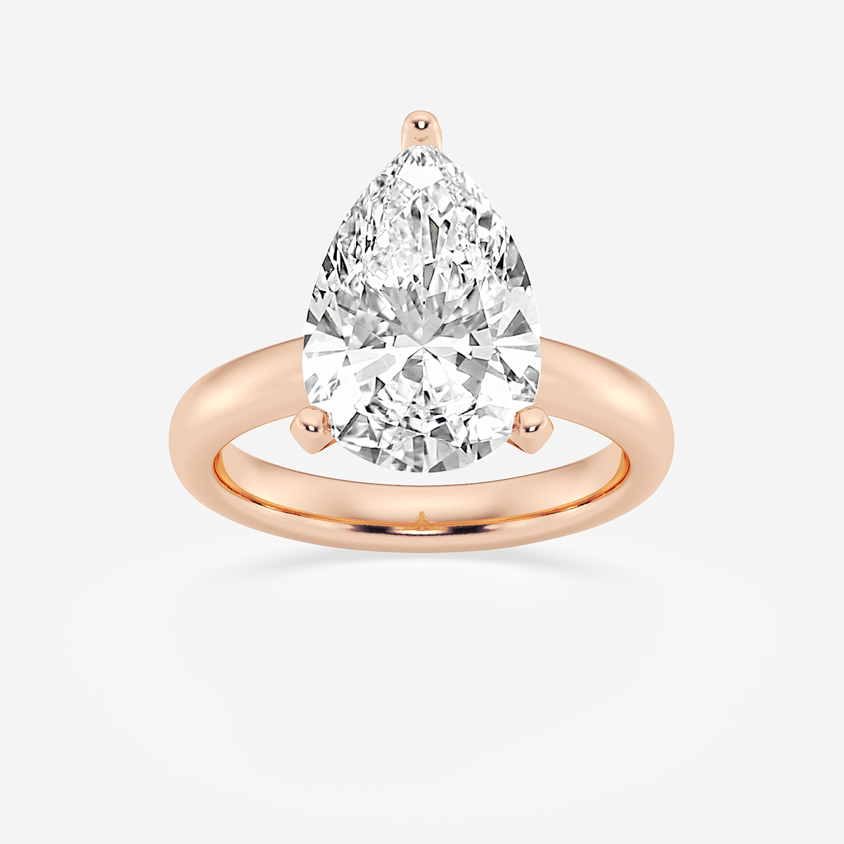 5 ctw Pear Lab Grown Diamond Classic Solitaire Engagement Ring