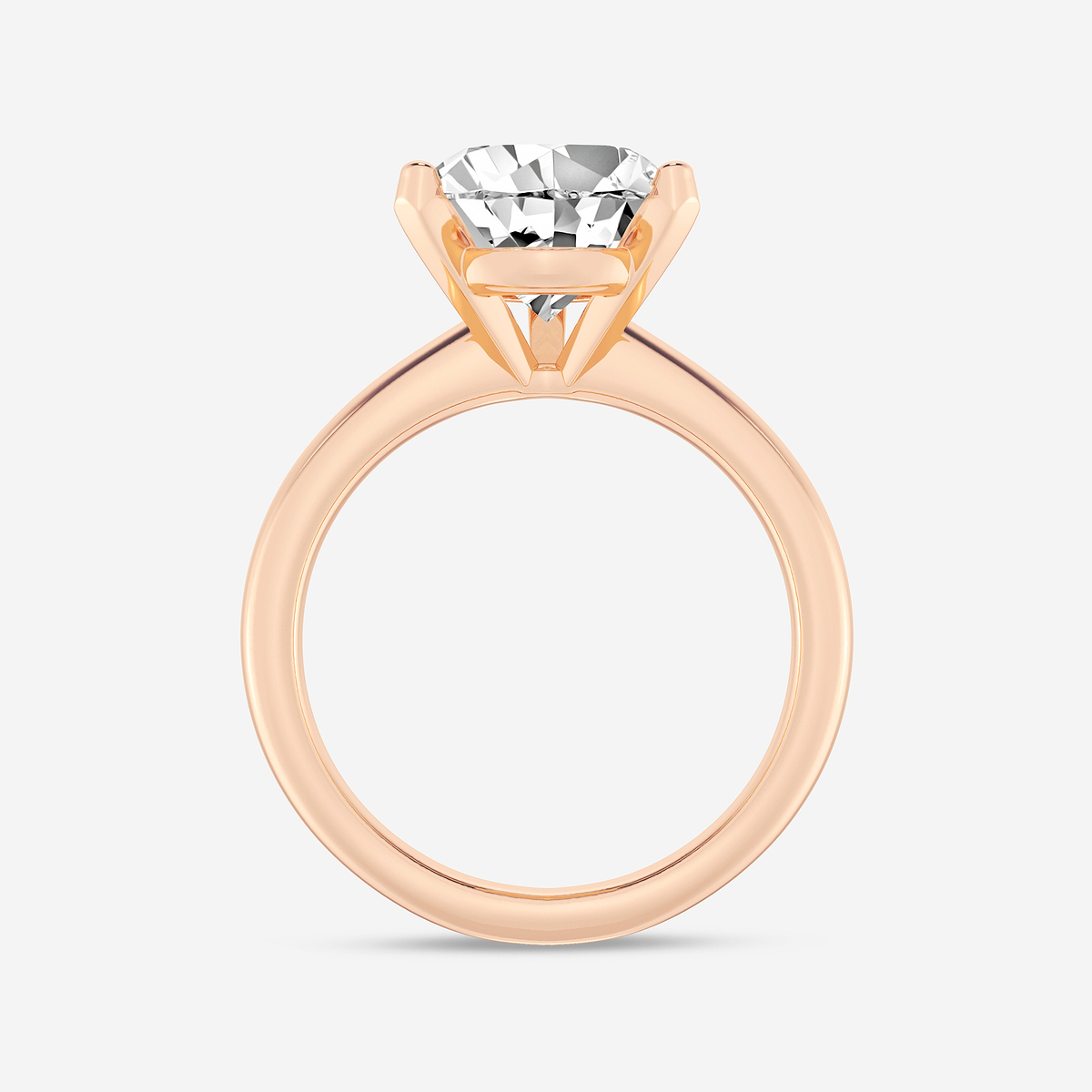 Additional Image 1 for  4 ctw Princess Lab Grown Diamond Classic Solitaire Engagement Ring
