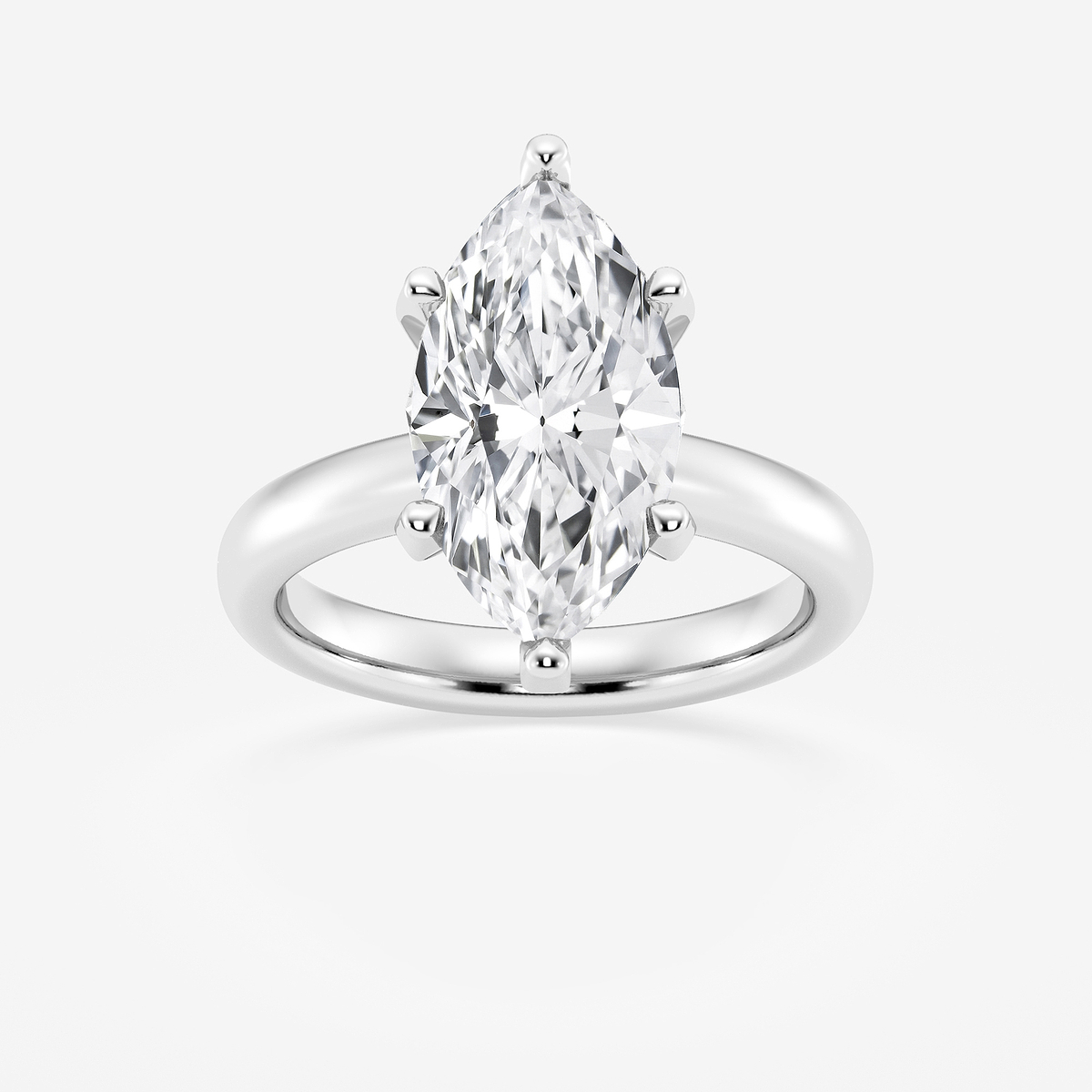 4 ctw Marquise Lab Grown Diamond Classic Solitaire Engagement Ring