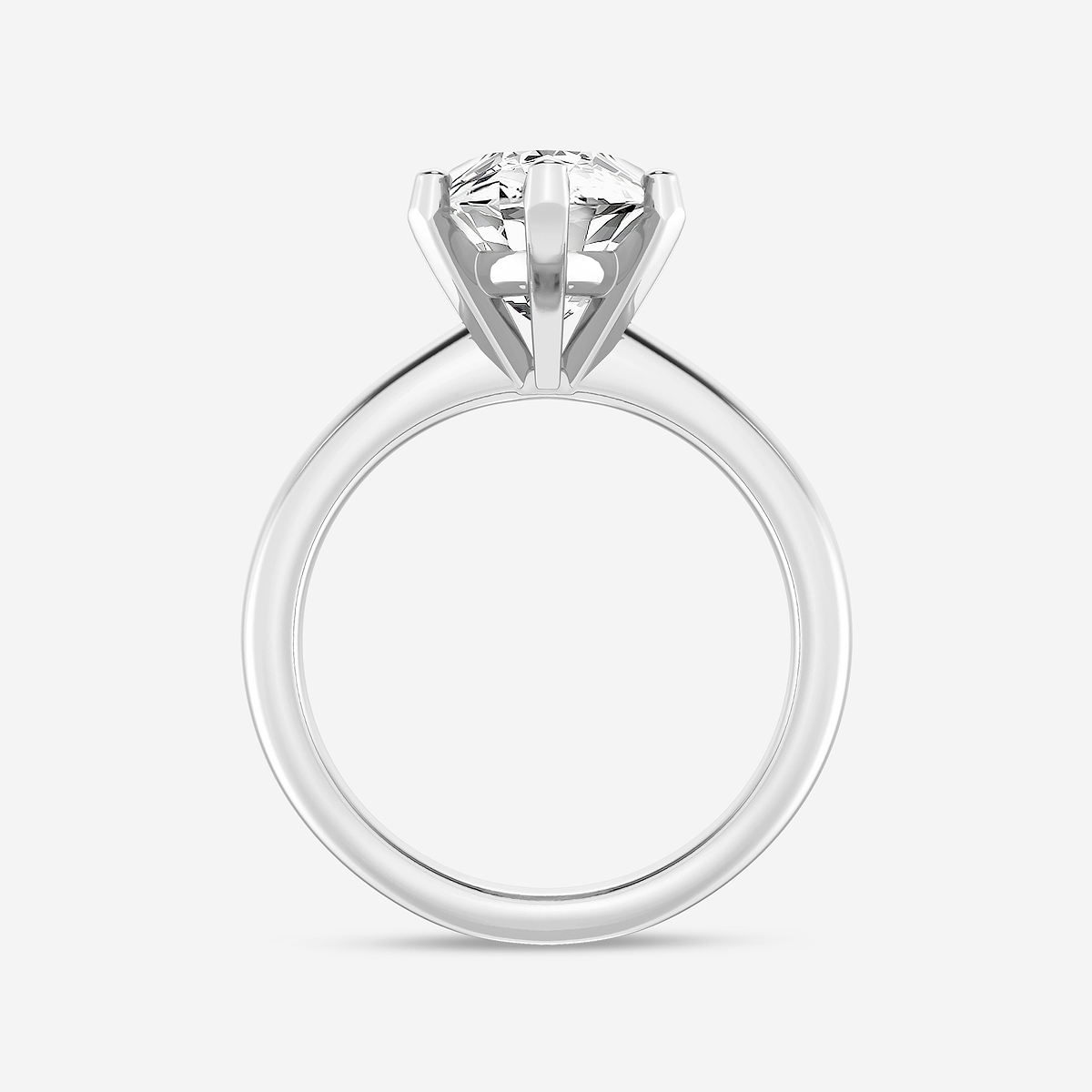 Additional Image 1 for  5 ctw Marquise Lab Grown Diamond Classic Solitaire Engagement Ring