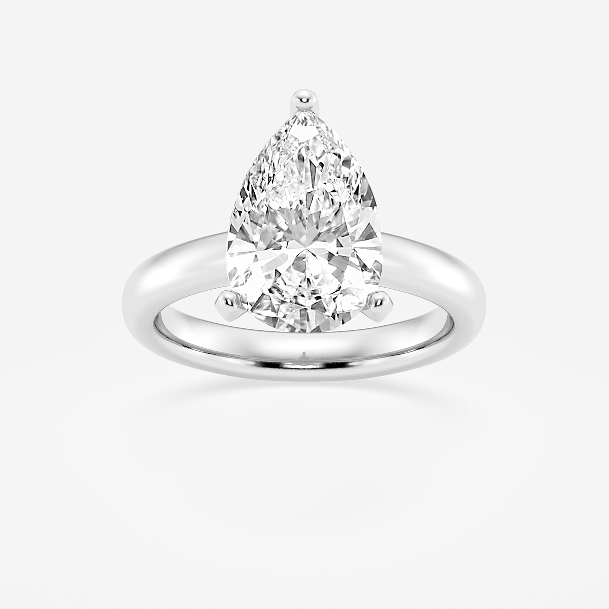 4 ctw Pear Lab Grown Diamond Classic Solitaire Engagement Ring