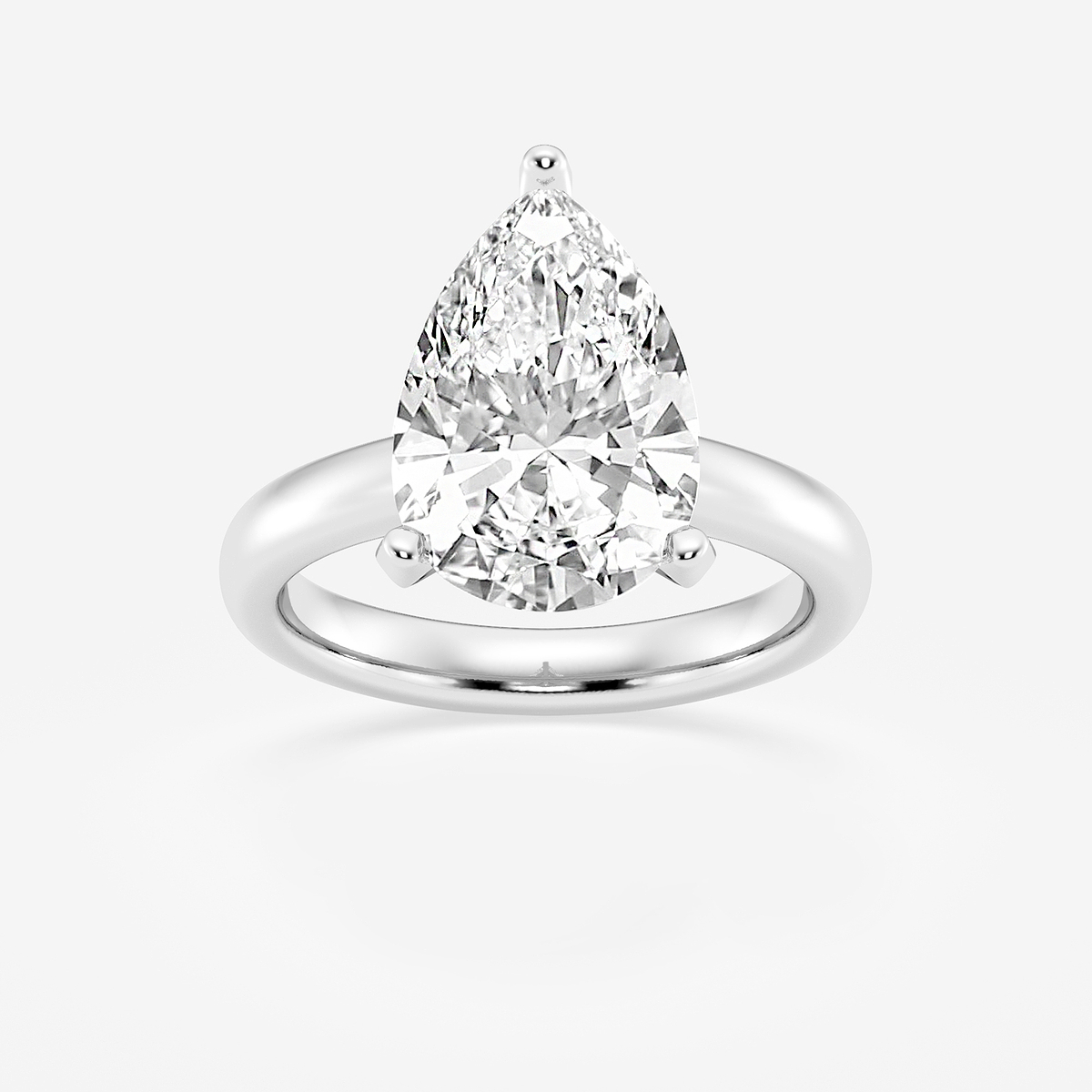 5 ctw Pear Lab Grown Diamond Classic Solitaire Engagement Ring