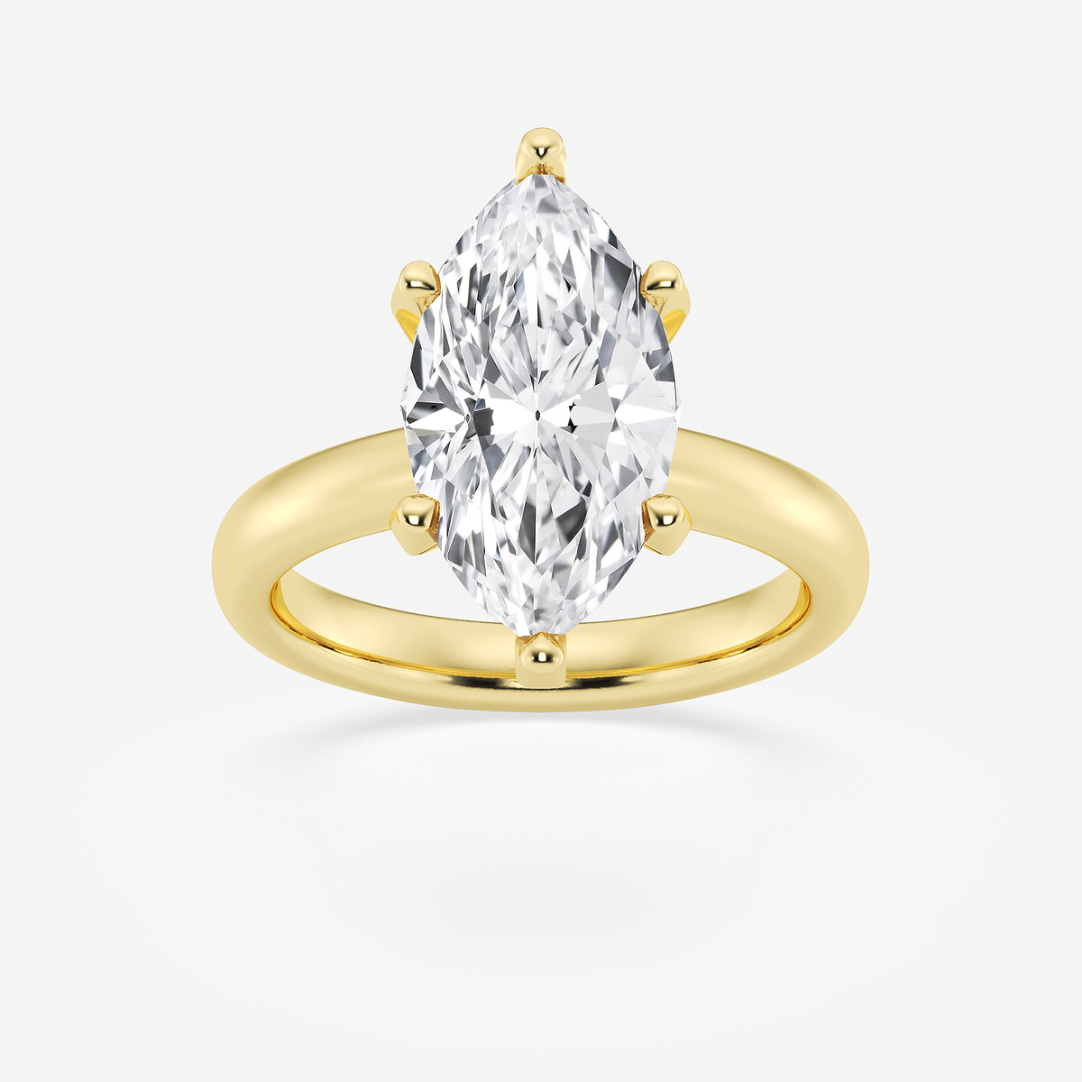 4 ctw Marquise Lab Grown Diamond Classic Solitaire Engagement Ring