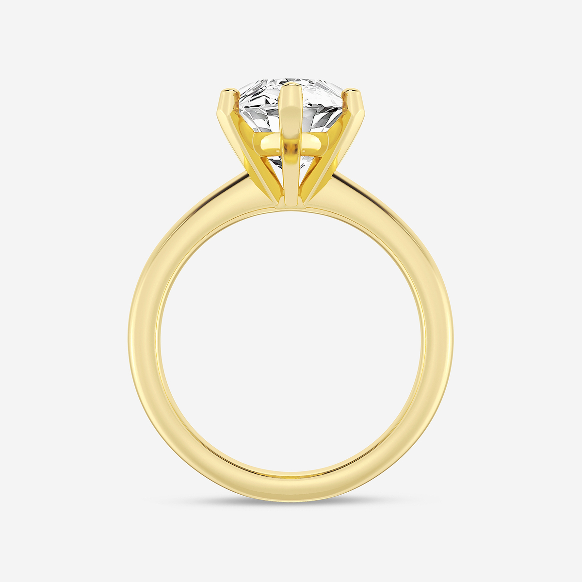 Additional Image 1 for  5 ctw Marquise Lab Grown Diamond Classic Solitaire Engagement Ring
