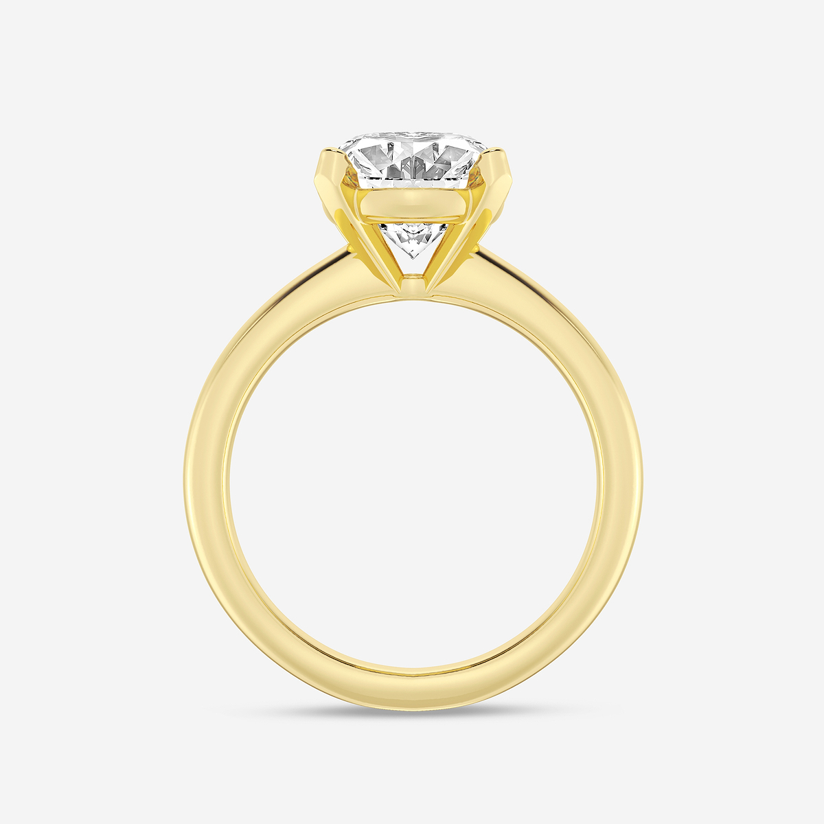 Additional Image 1 for  4 ctw Oval Lab Grown Diamond Classic Solitaire Engagement Ring