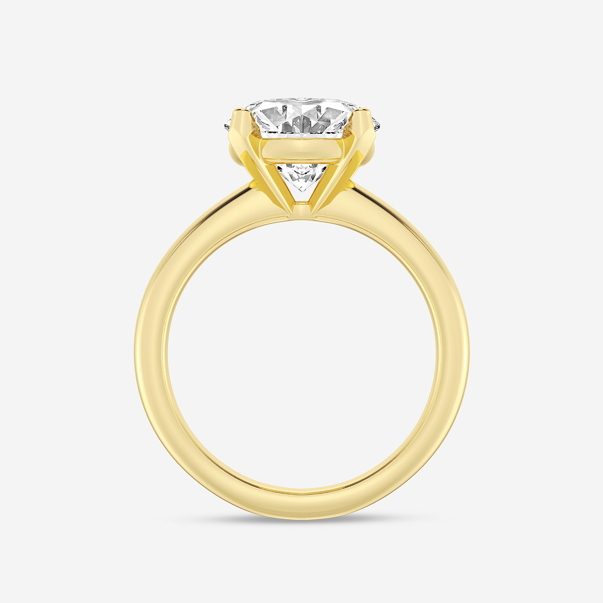Additional Image 1 for  5 ctw Oval Lab Grown Diamond Classic Solitaire Engagement Ring