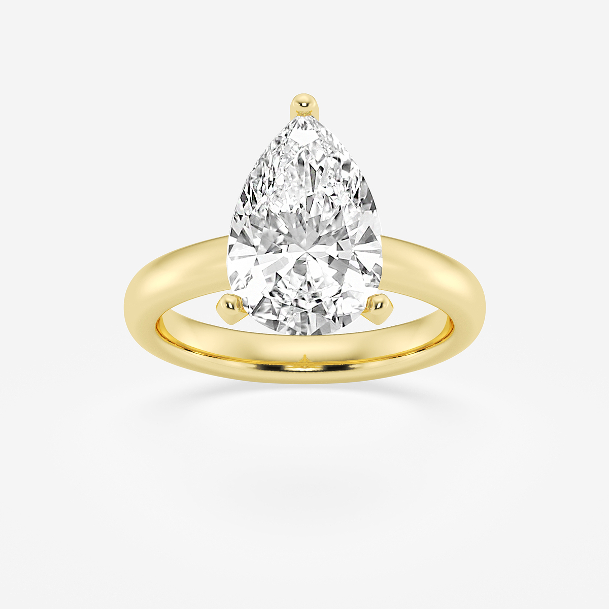 4 ctw Pear Lab Grown Diamond Classic Solitaire Engagement Ring