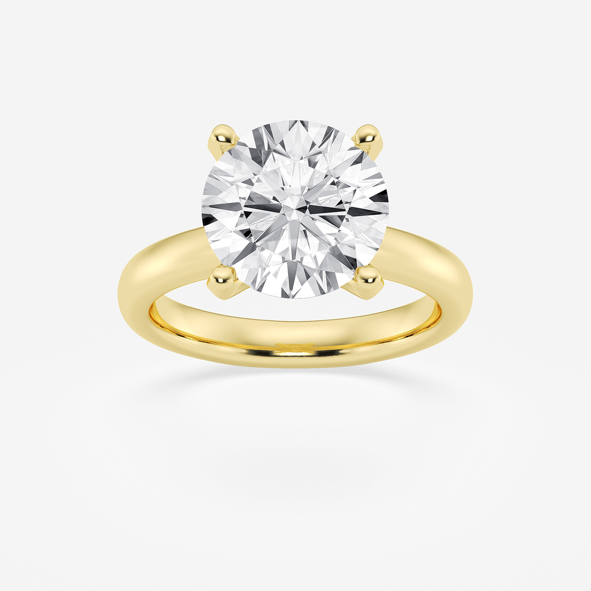 5 ctw Round Lab Grown Diamond Classic Solitaire Engagement Ring