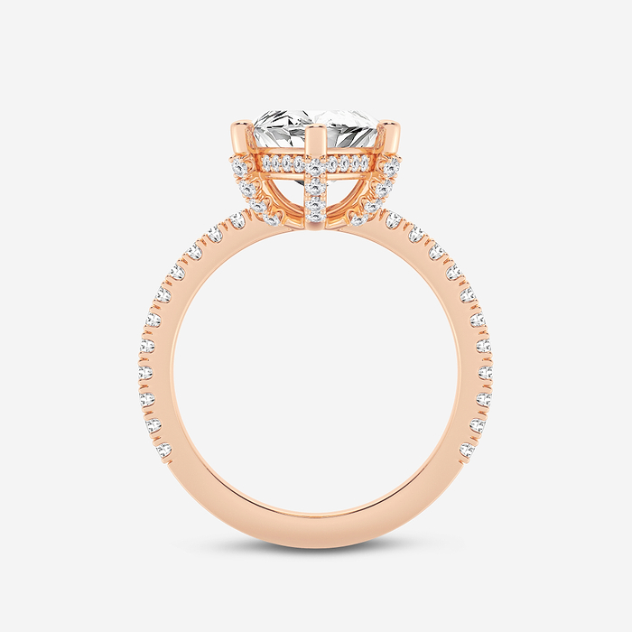 Myra - 5 2/5 ctw Marquise Lab Grown Diamond Hidden Halo Engagement Ring