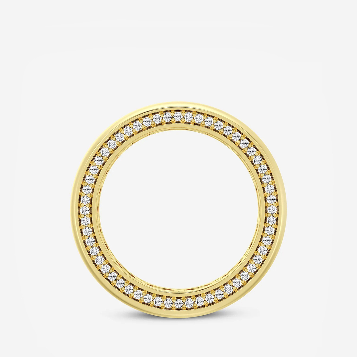 Additional Image 1 for  1 1/2 ctw Round Lab Grown Side Diamond Eternity Band - 8mm Width
