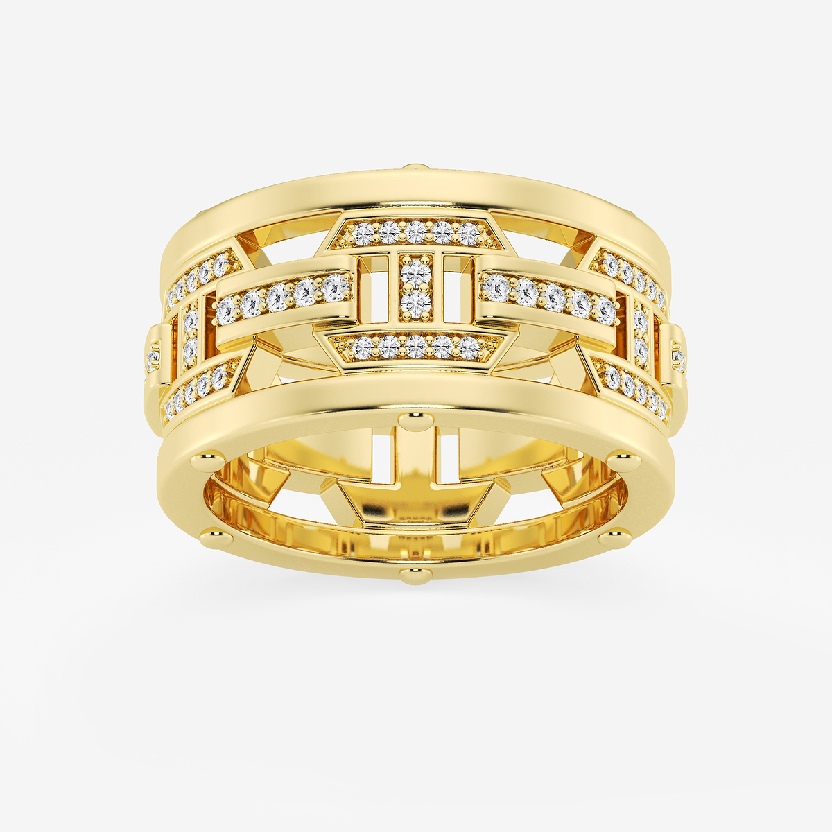 1/3 ctw Round Lab Grown Diamond Mariner Wedding Band