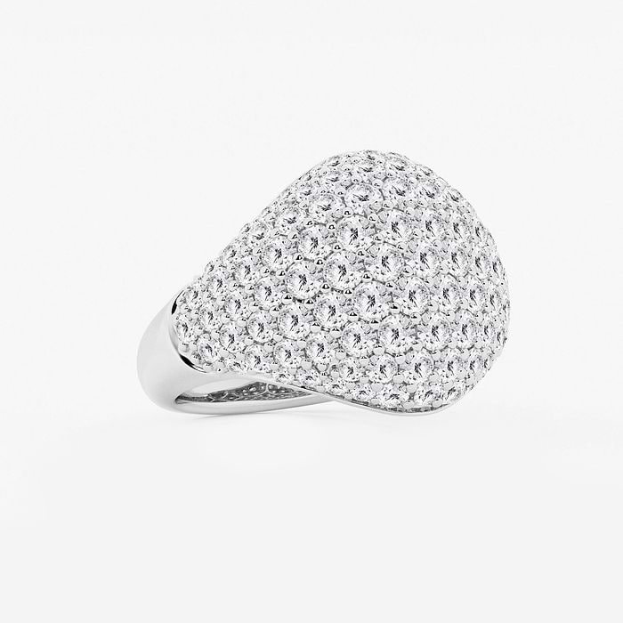 Pave Dome Round Fashion Ring
