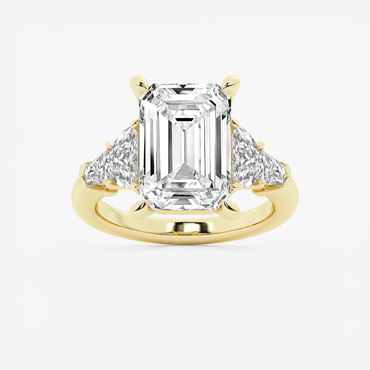 【美品】EHRLUND NANO Tessa 8 1/3 ctw Emerald Lab Grown Diamond Side Stone