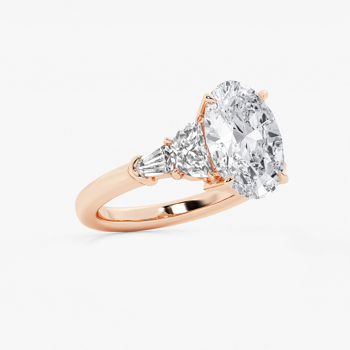 Additional Image 1 for  6 1/3 ctw Oval Lab Grown Diamond and Engagement Rings
