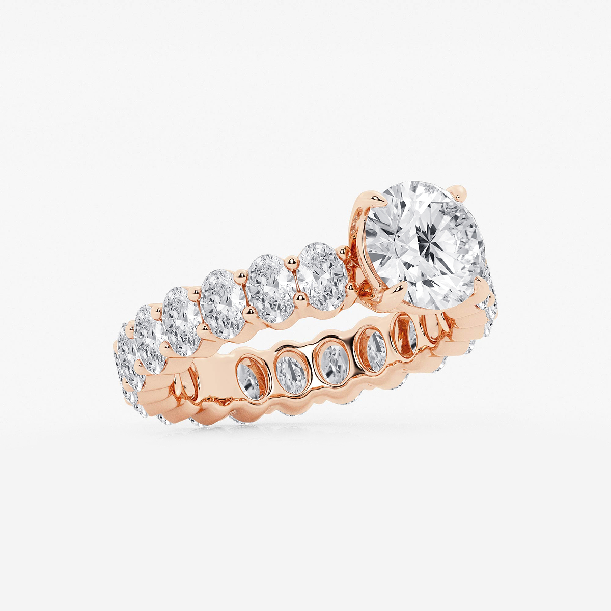 Additional Image 1 for  4 1/3 ctw Round Lab Grown Diamond Eternity Engagement Ring