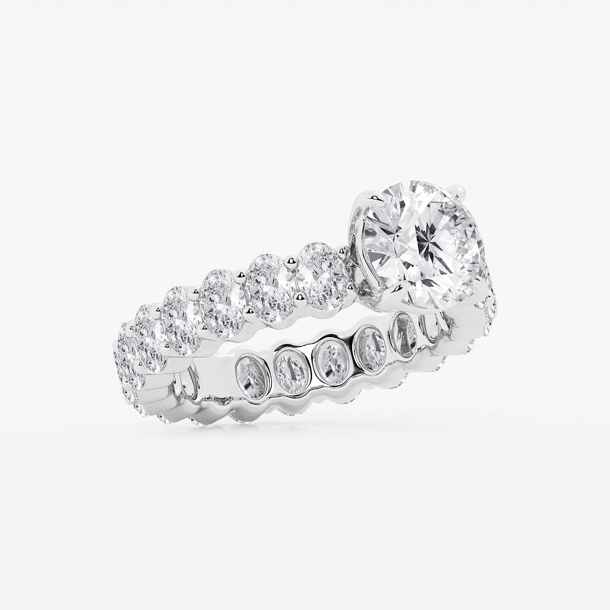 Additional Image 1 for  4 1/3 ctw Round Lab Grown Diamond Eternity Engagement Ring