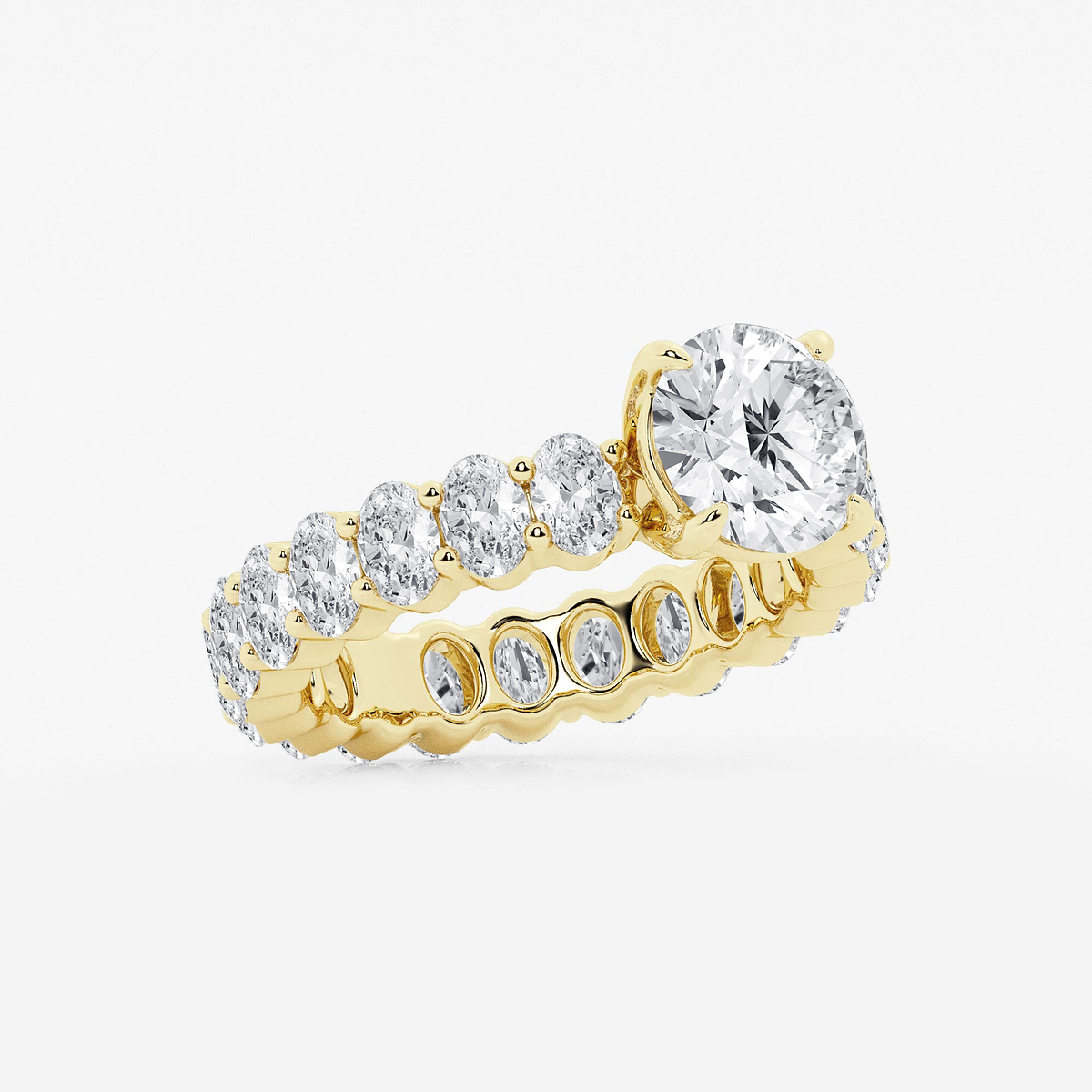 Additional Image 1 for  4 1/3 ctw Round Lab Grown Diamond Eternity Engagement Ring