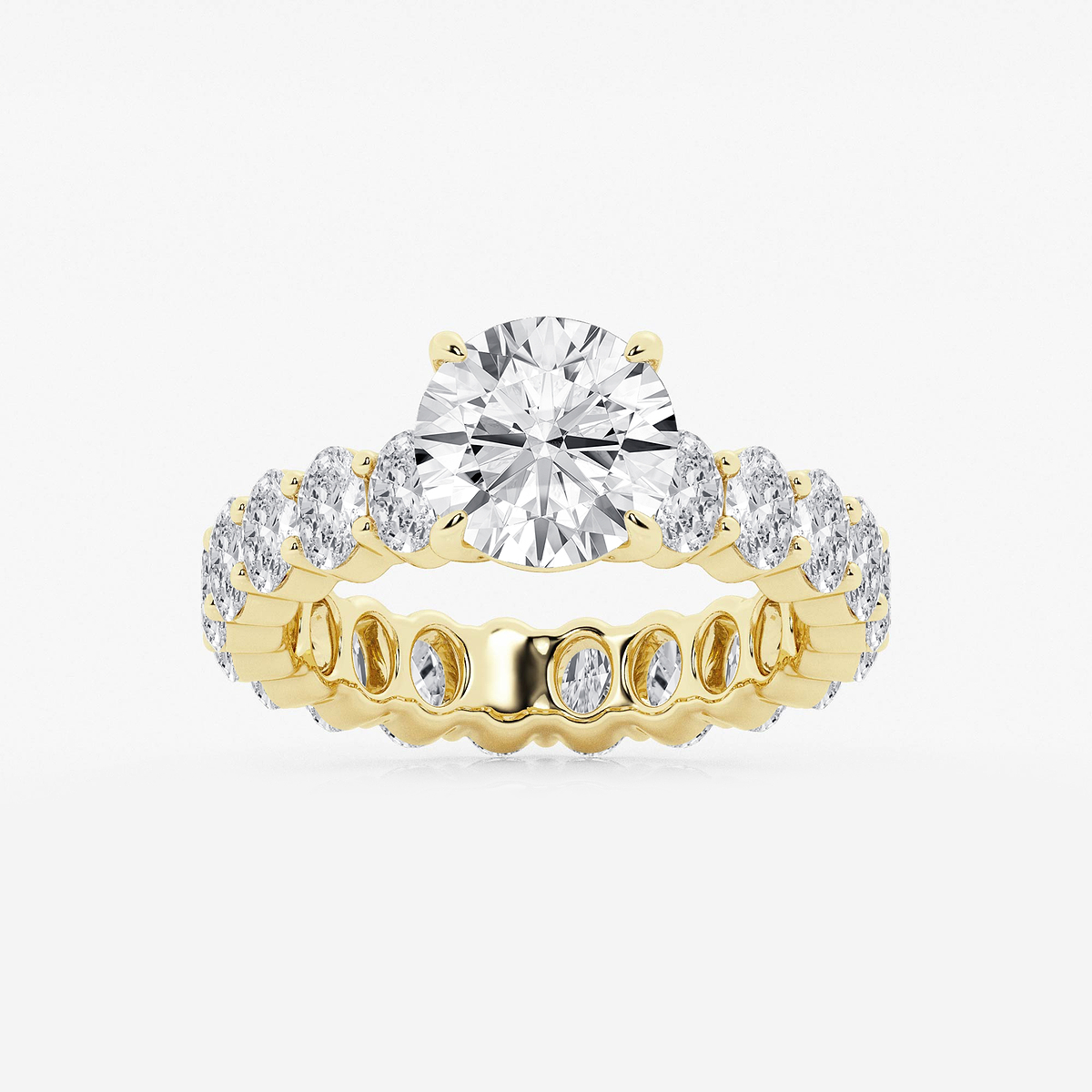 4 7/8 ctw Round Lab Grown Diamond Eternity Engagement Ring
