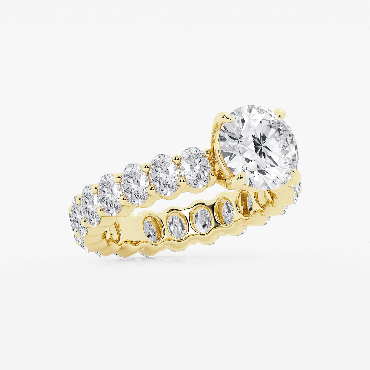 Additional Image 1 for  4 7/8 ctw Round Lab Grown Diamond Eternity Engagement Ring