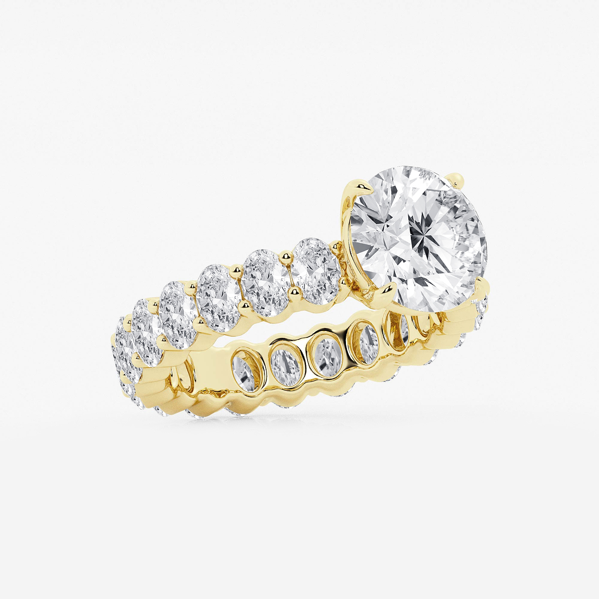 Additional Image 1 for  5 1/3 ctw Round Lab Grown Diamond Eternity Engagement Ring